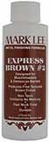 Mark Lee - Express Brown #2,
4 fluid ounce bottle,
produces a fine traditional brown finish Mark Lee - Express Brown #2,
4 fluid ounce bottle,
produces a fine traditional brown finish
